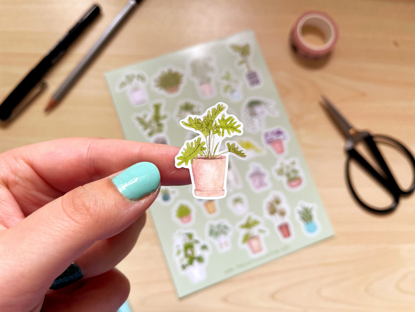 Plant Alphabet A5 Sticker Sheet