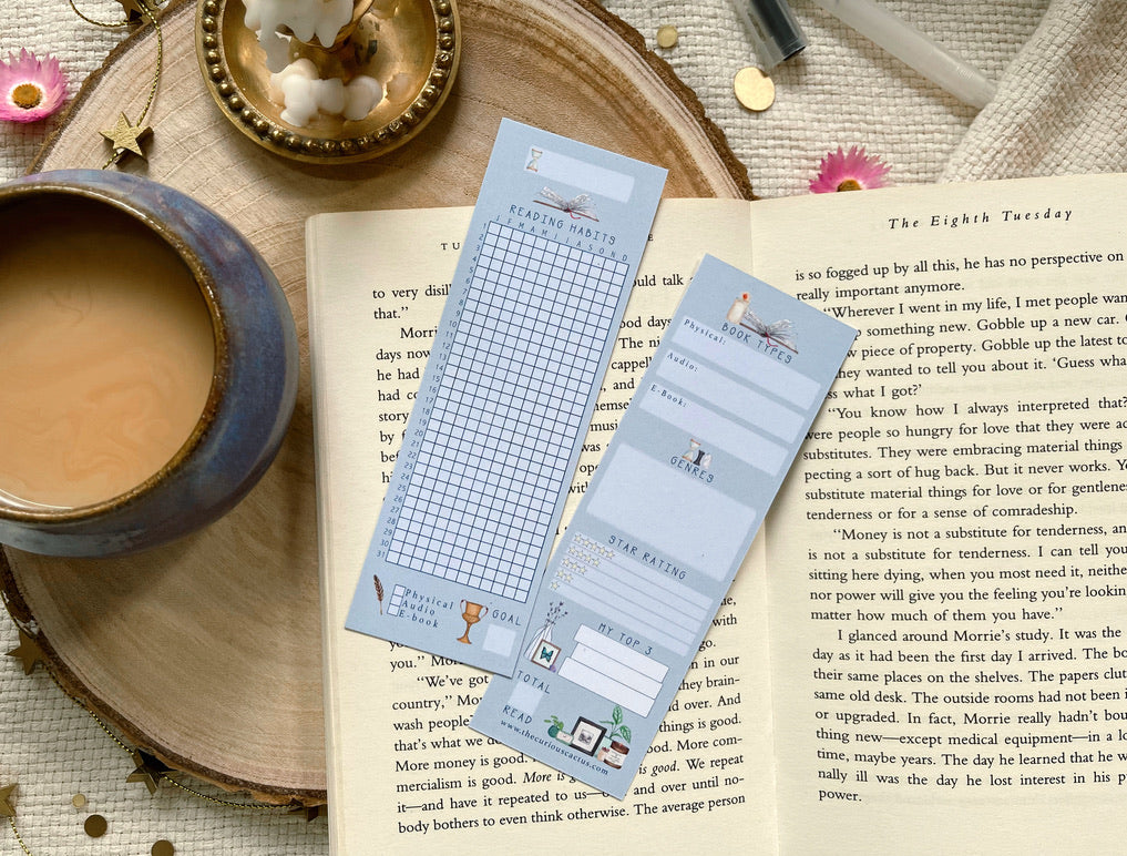 Reading Habits Tracker Bookmark