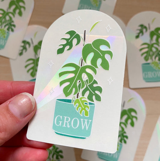 Grow Suncatcher Sticker