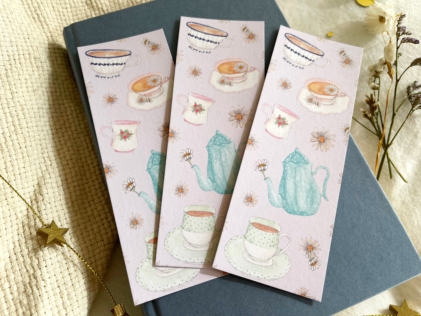 Snuggle Up With Tea Bookmark