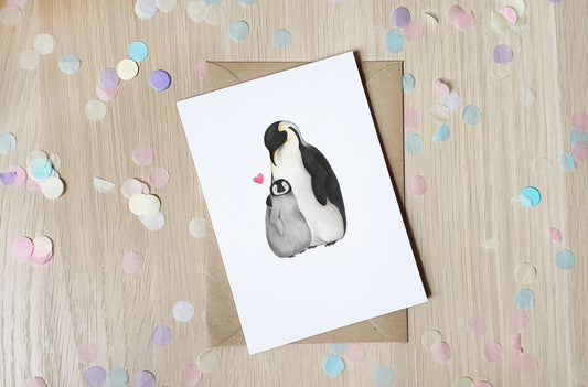 Penguin Love - Greeting Card