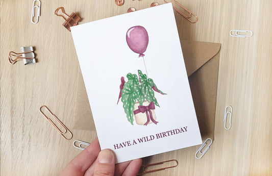 Wild Plant Birthday - Greeting Card