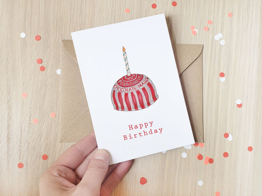 Teacake Happy Birthday - Greeting Card
