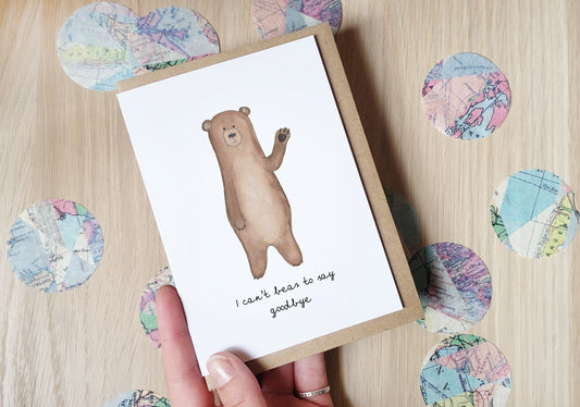 Can't Bear to Say Goodbye - Greeting Card