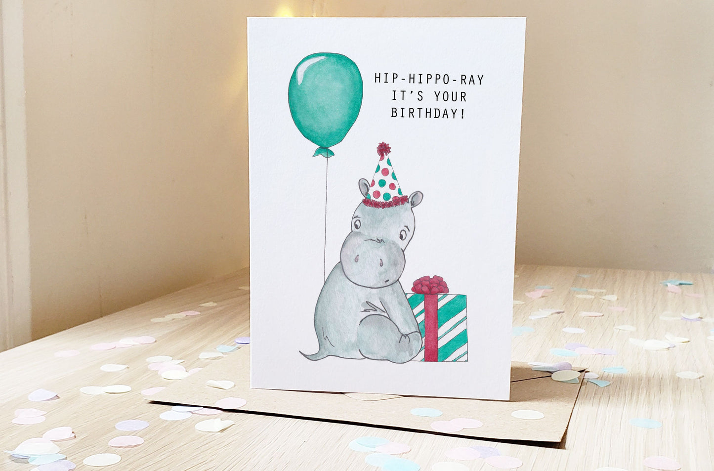 Hip-hippo-ray it's Your Birthday - Greeting Card