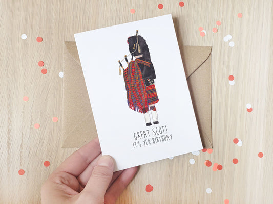 Great Scot it's Your Birthday - Greeting Card