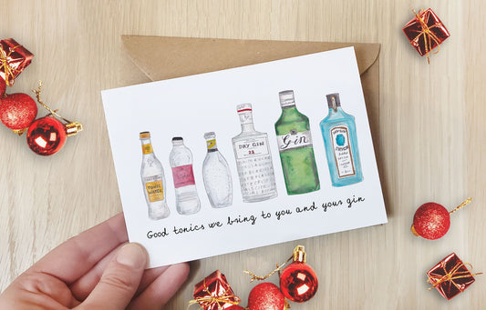 Good tonics we bring Christmas Card