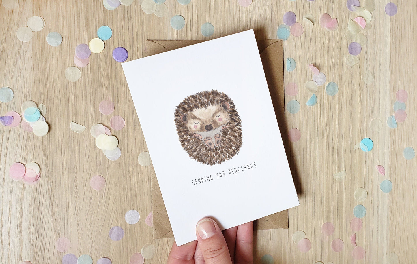 Sending You Hedgehugs - Greeting Card