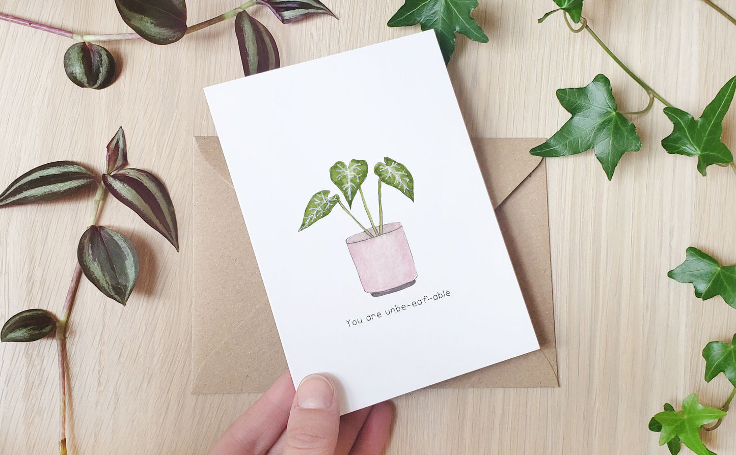 Watercolour Plant Pun Greeting Cards