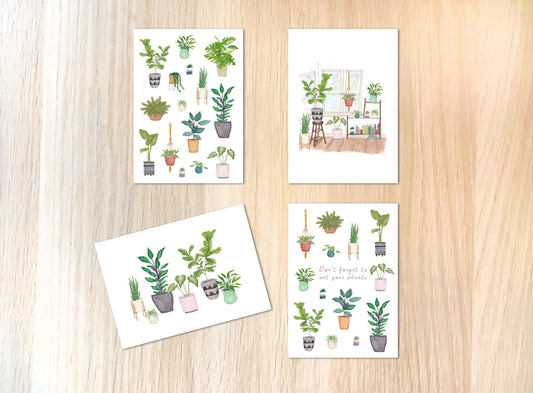 Plant Lover Art Postcard Prints