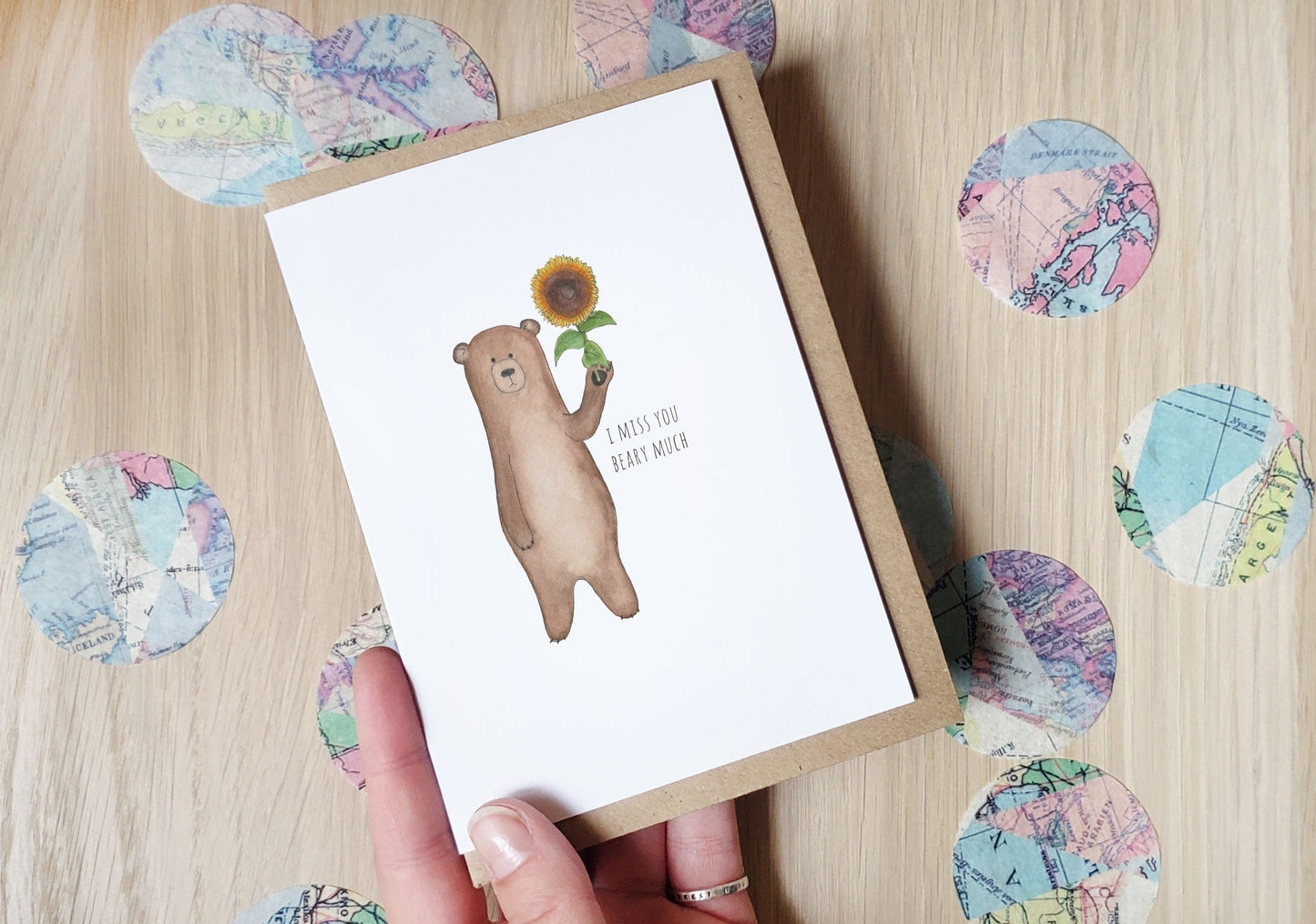 I Miss You Beary Much - Greeting Card