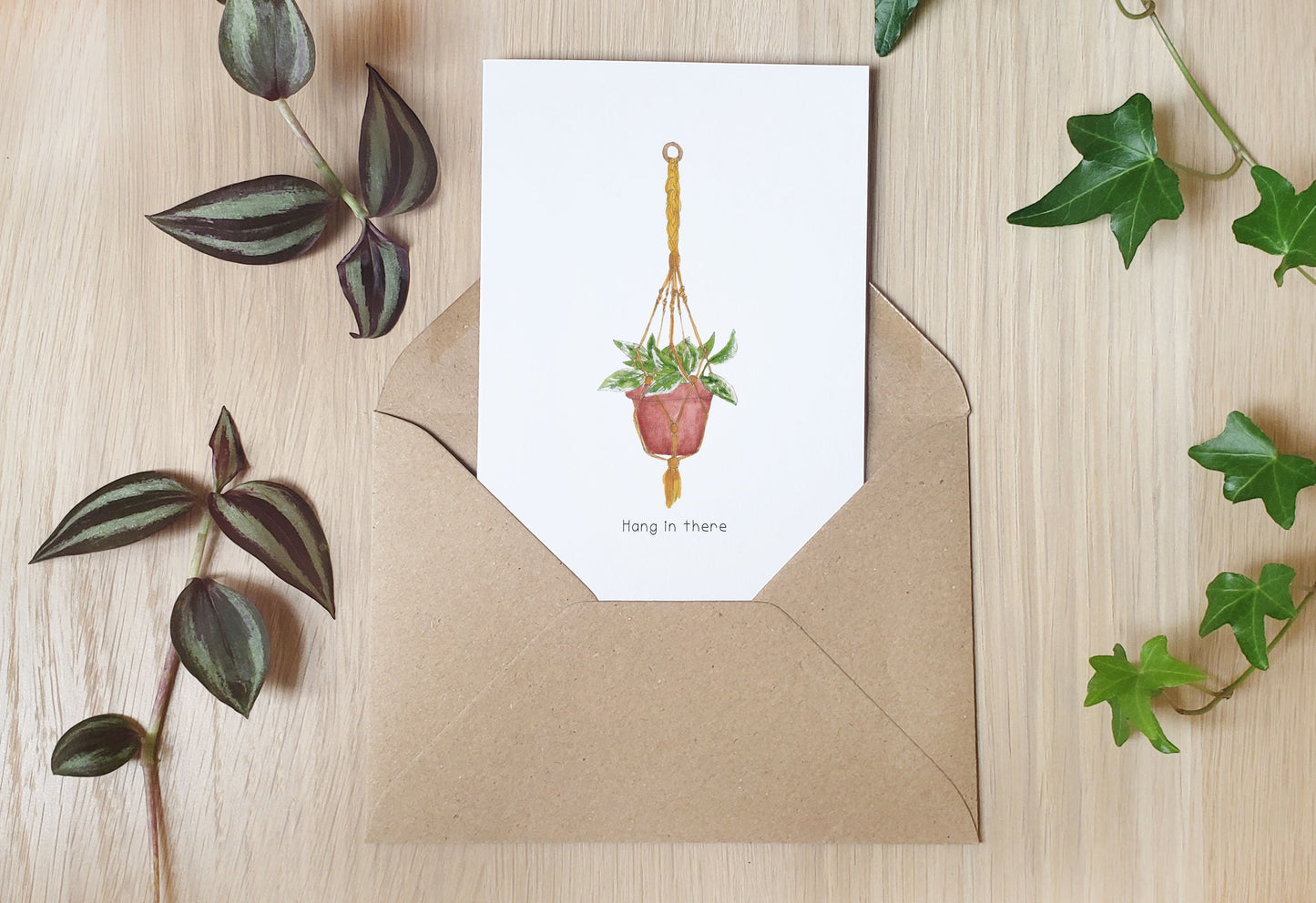 Hang in There Plant - Greeting Card