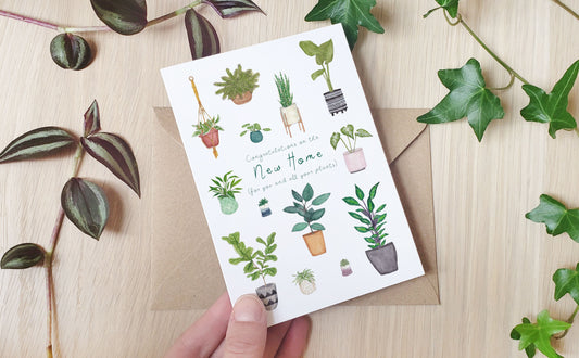 New home for all your plants! - Greeting Card