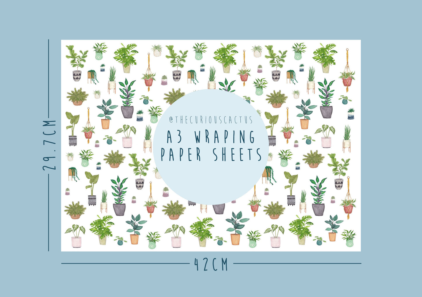 Plant Lover A3 Wrapping Paper