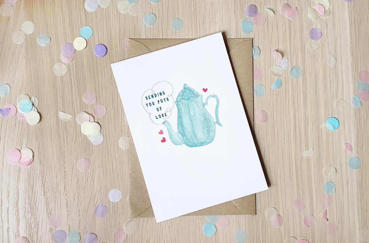 Sending you Pots of Love - Greeting Card