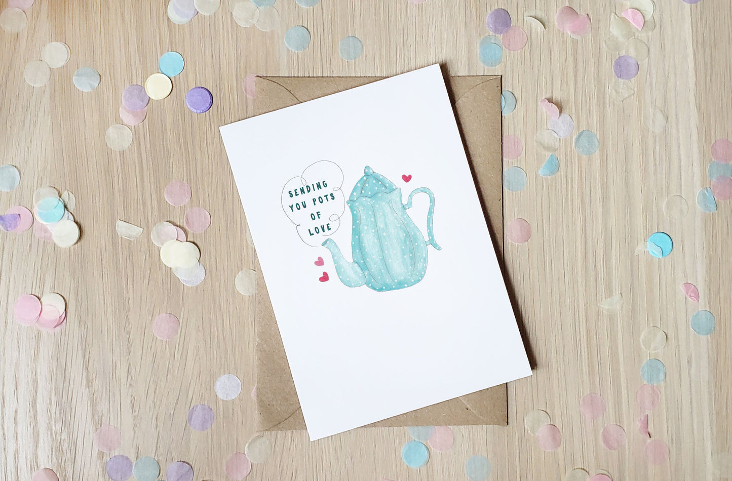 Sending you Pots of Love  - Greeting Card