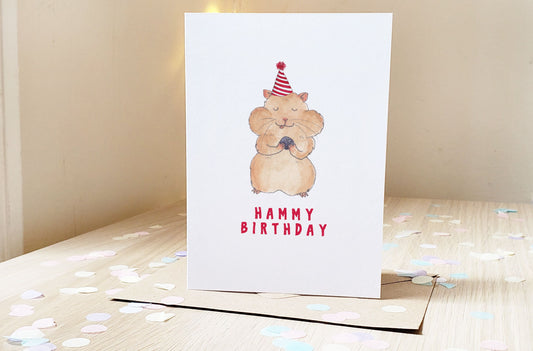 Hammy Birthday - Greeting Card