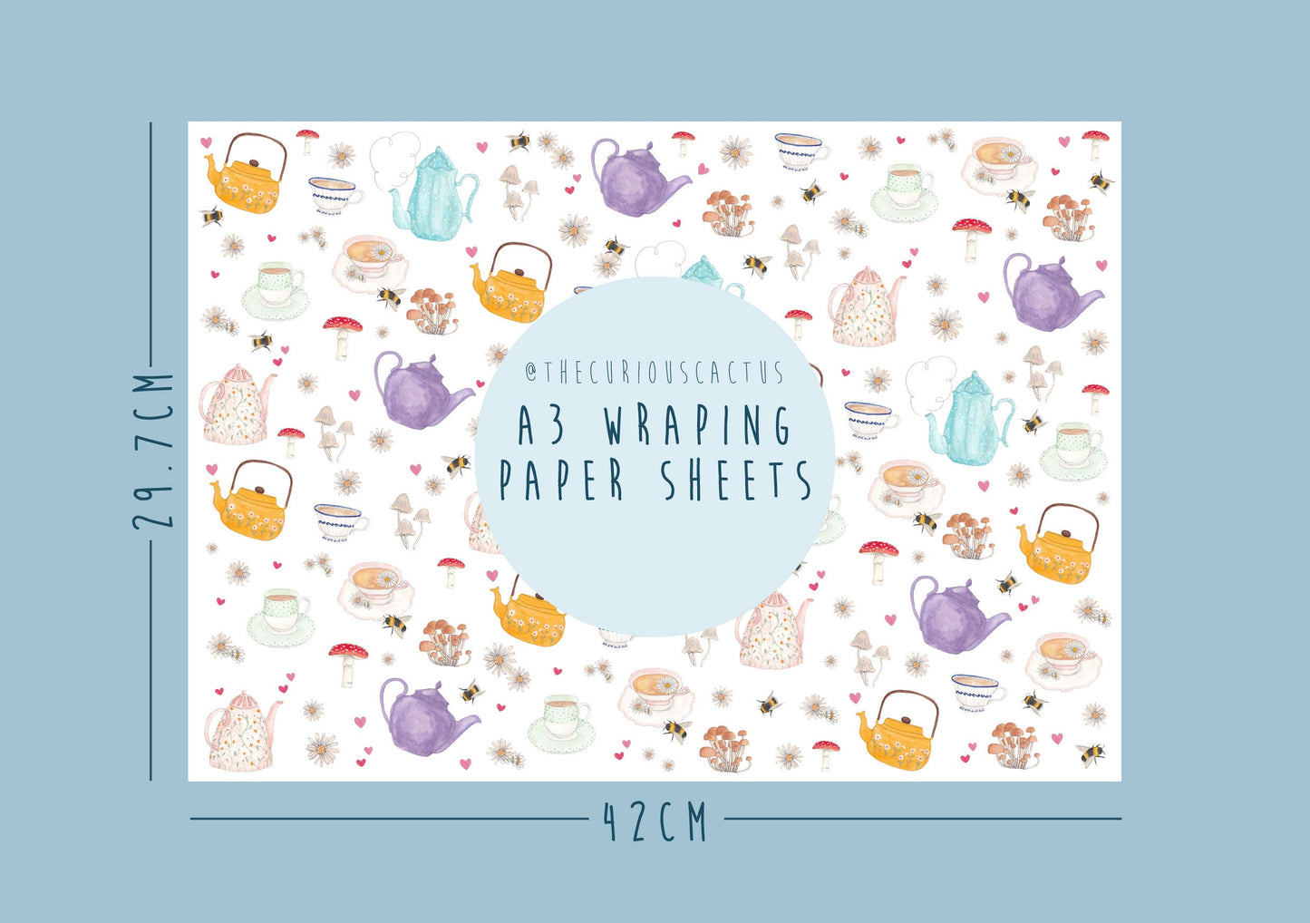 Cottagecore A3 Wrapping Paper