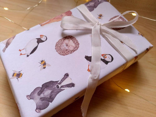 British Animals A3 Wrapping Paper