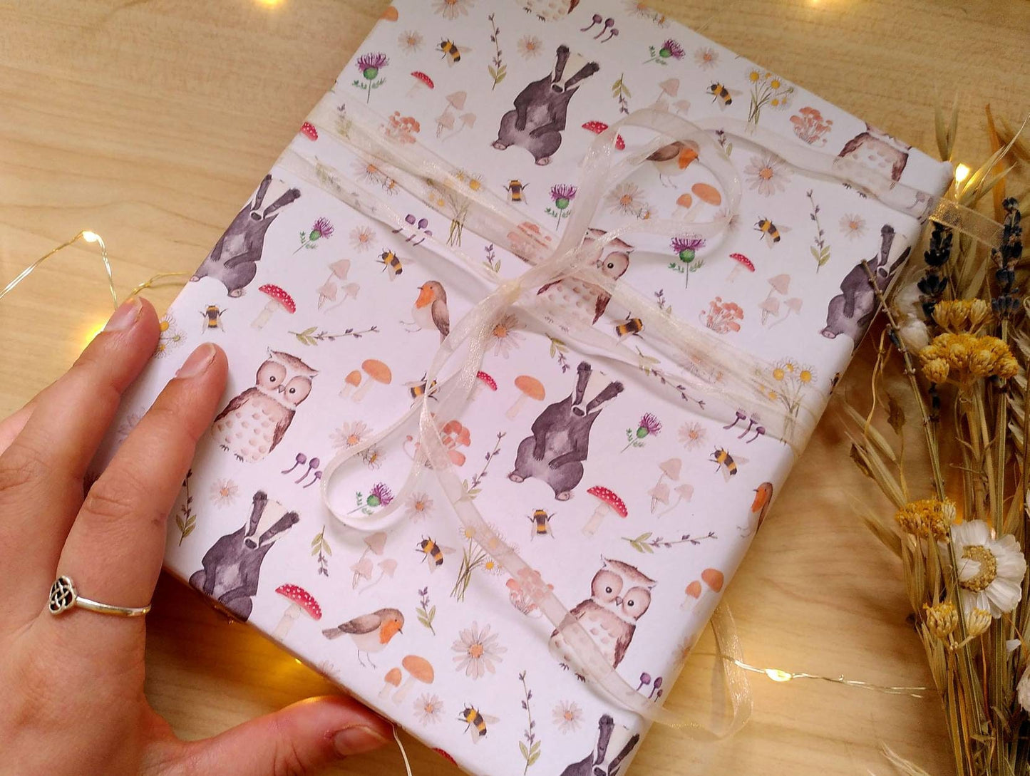 Woodland Animals A3 Wrapping Paper