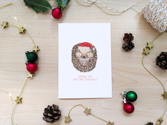 Christmas Hedgehugs Card