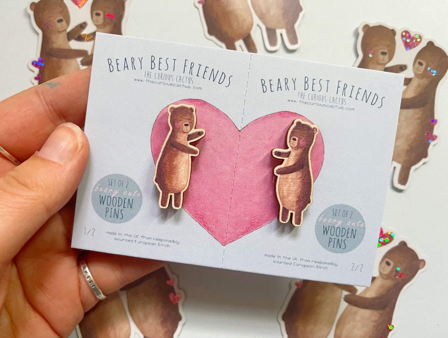 Bestie Bear Pin Set
