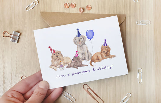 Have a paw-some birthday - Greeting Card