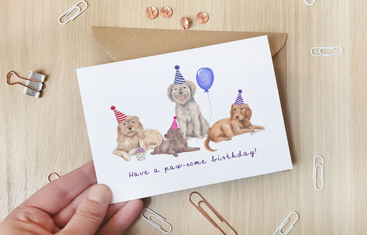 Have a paw-some birthday! - Greeting Card