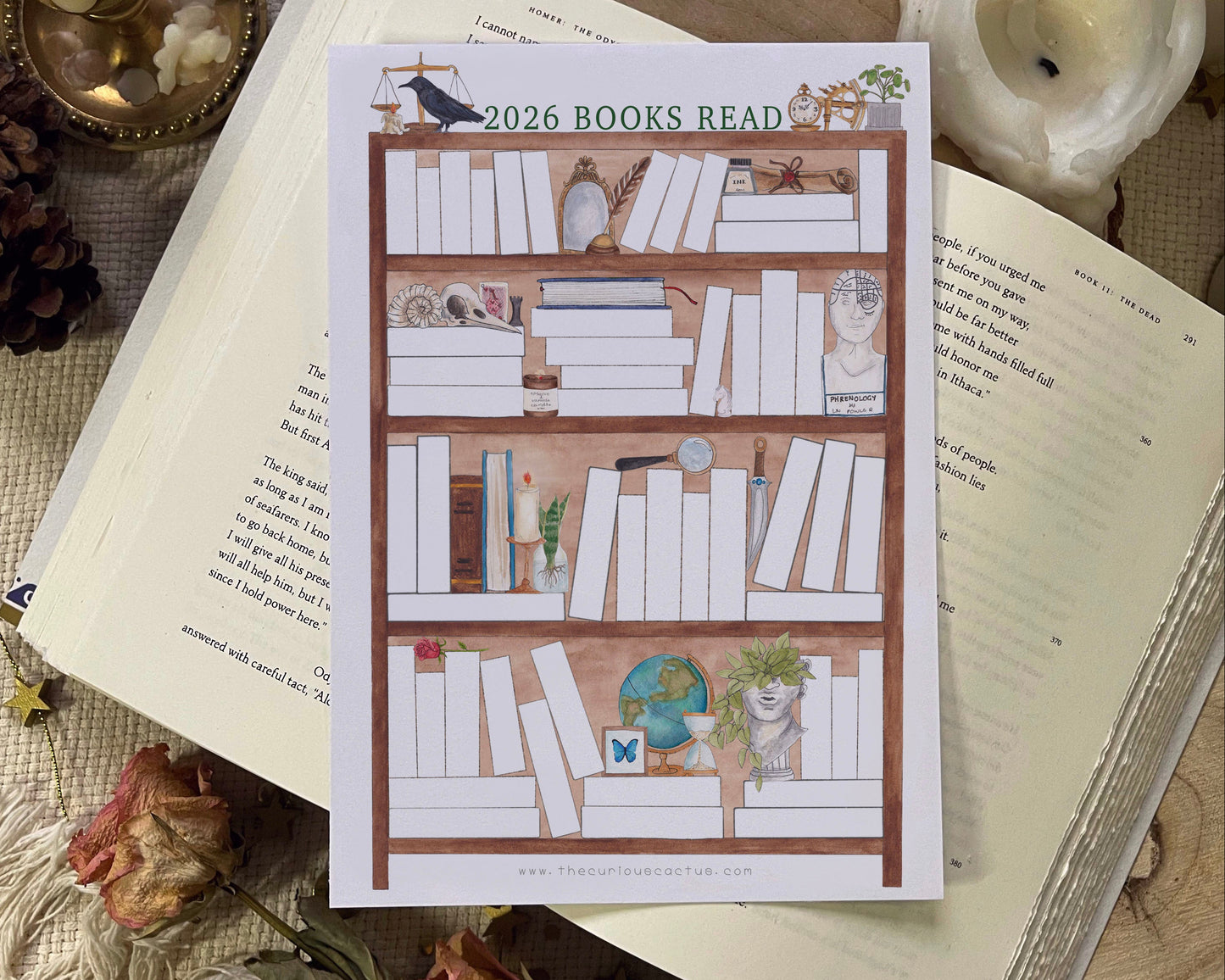 2026 Reading/Book Tracker Planner Page