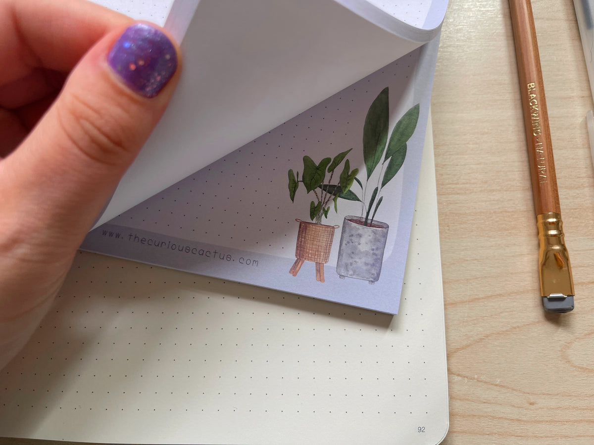Cute Plant Notes.pdf Plant Notes A5 Notepad – The Curious Cactus
