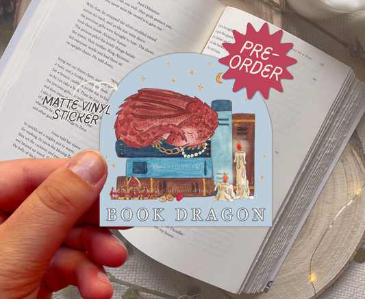Book Dragon Sticker