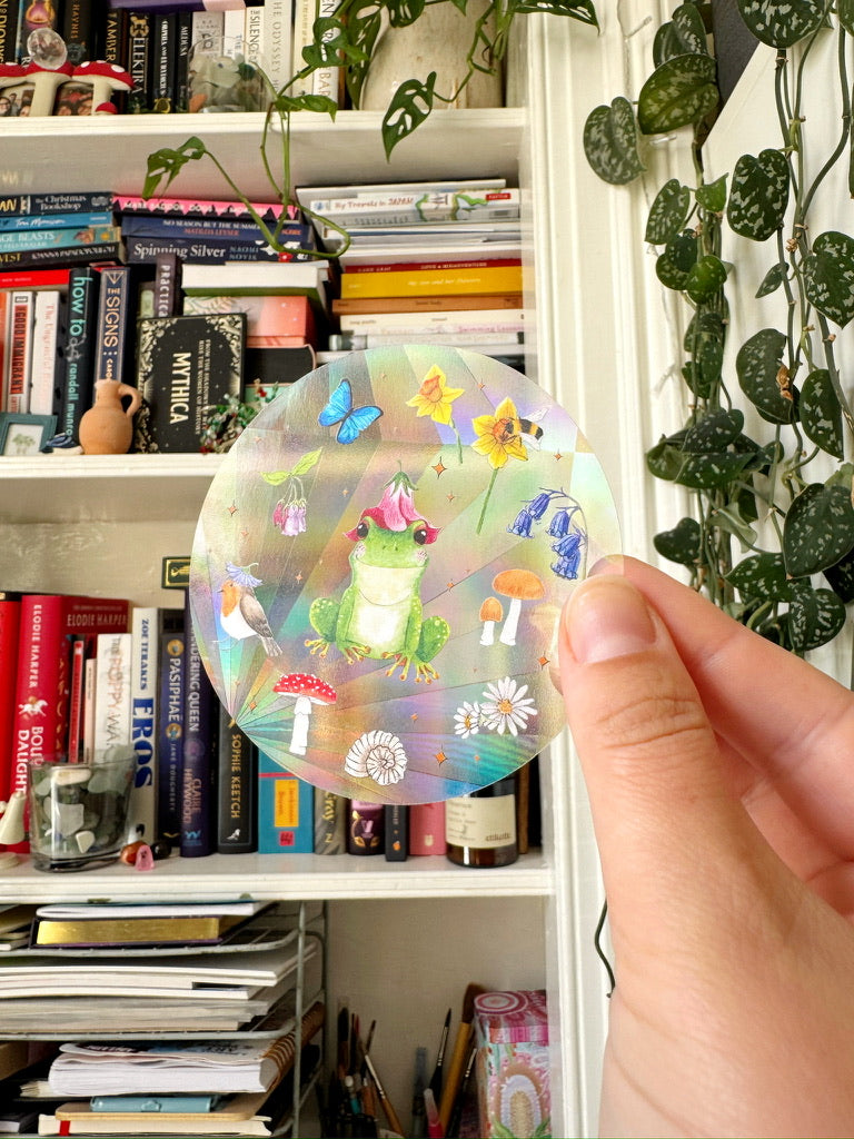 Frog Suncatcher Sticker