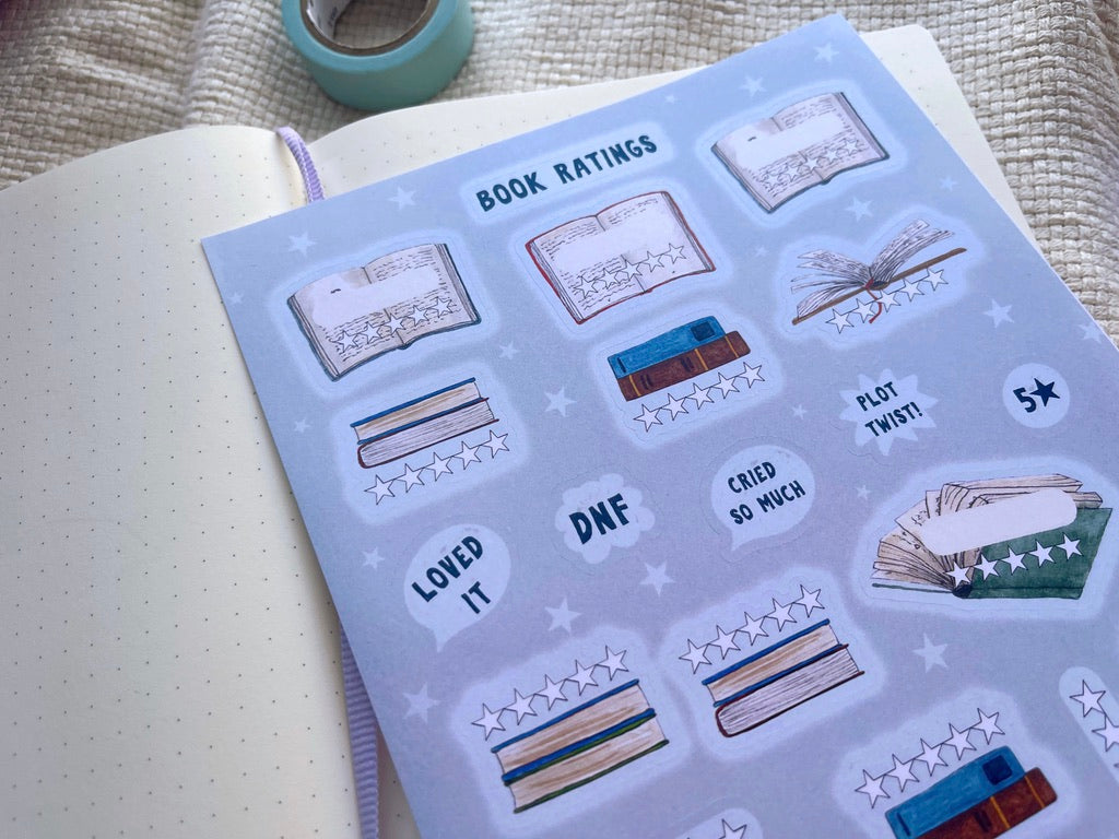 Book Review Planner Sticker Sheet