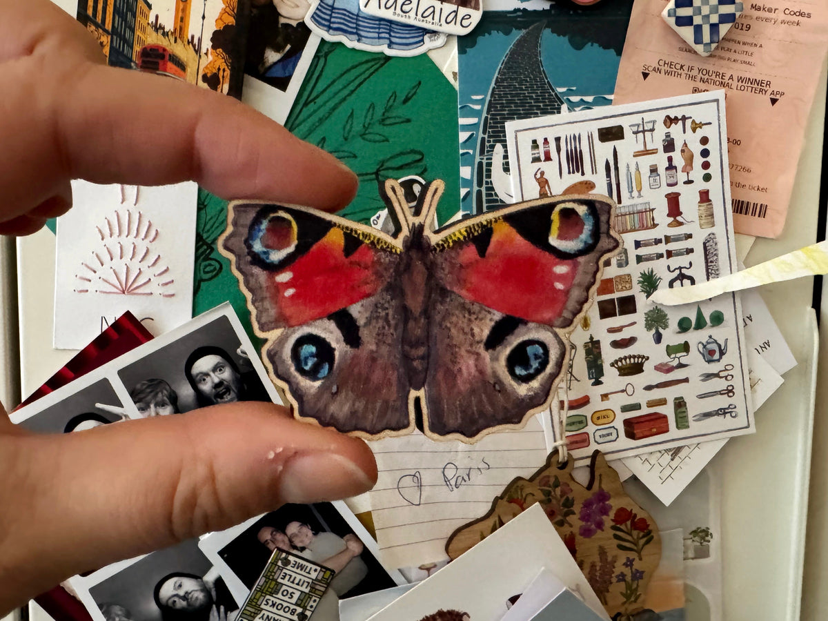 SECONDS Wooden Butterfly Magnets