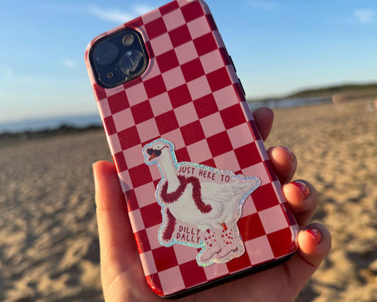 Dilly Dally Goose Sticker