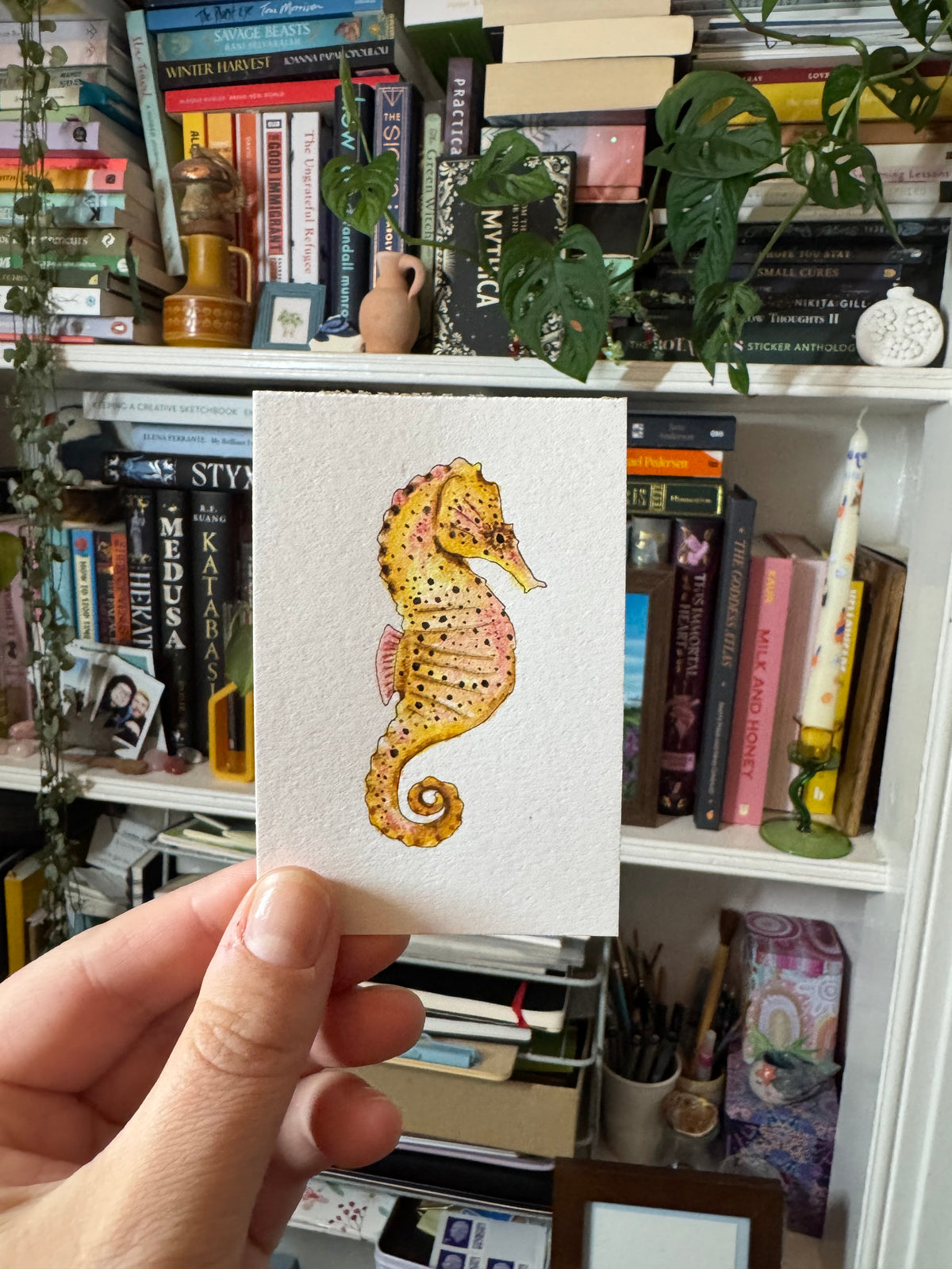 Seahorse - Mini Original Painting