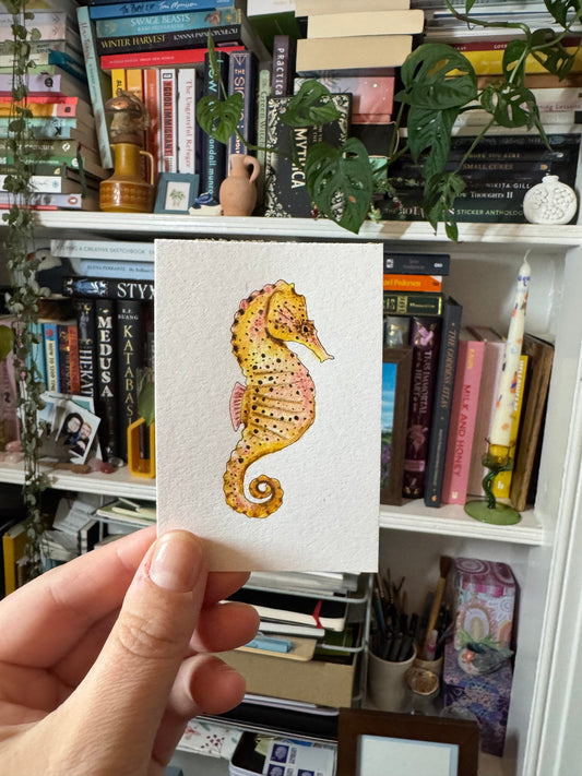 Seahorse - Mini Original Painting