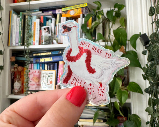 Dilly Dally Goose Sticker