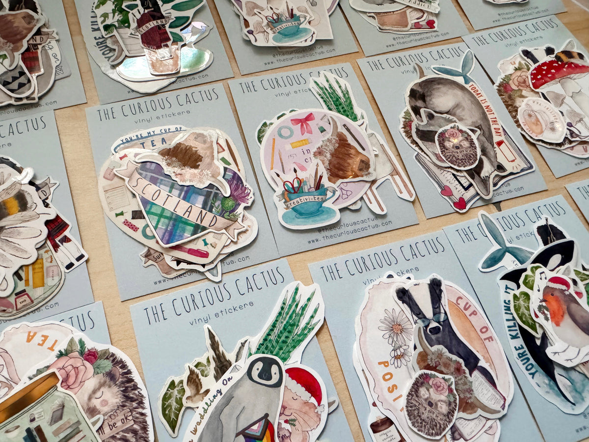 Curios Sticker Mystery Sticker Bundle – The Curious Cactus