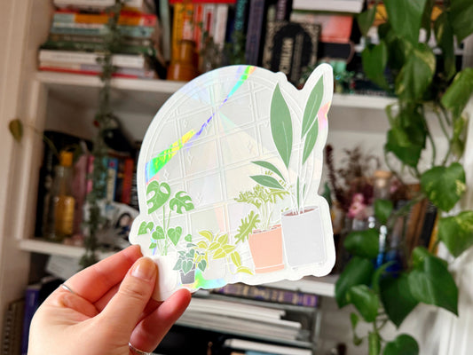SECONDS Plant Window Suncatcher Sticker
