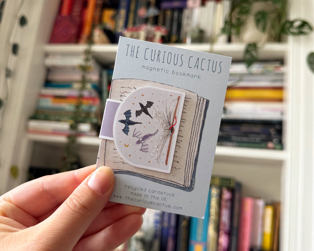 Flying Dragons Magnetic Bookmark