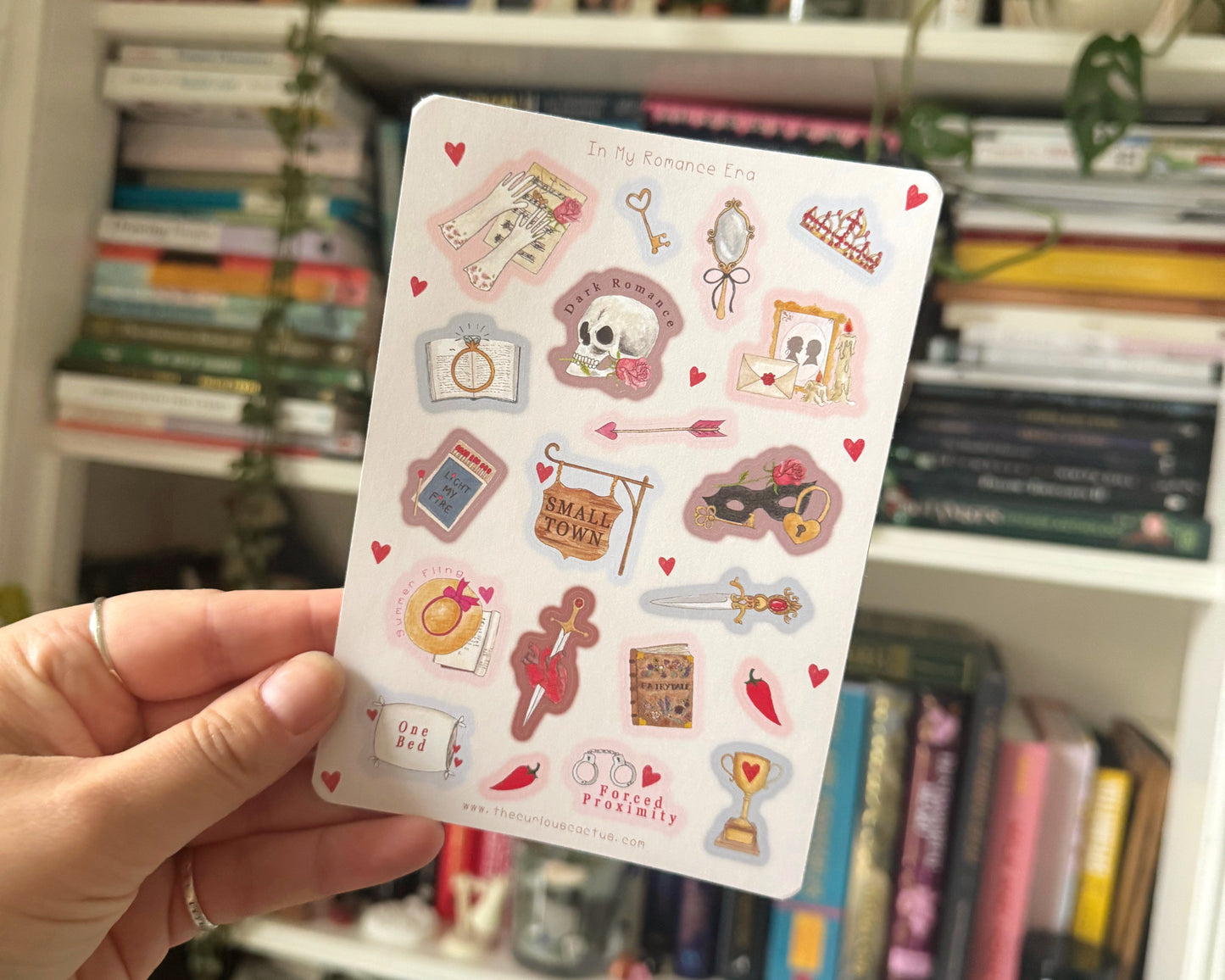 Romance Reading Era Sticker Sheet