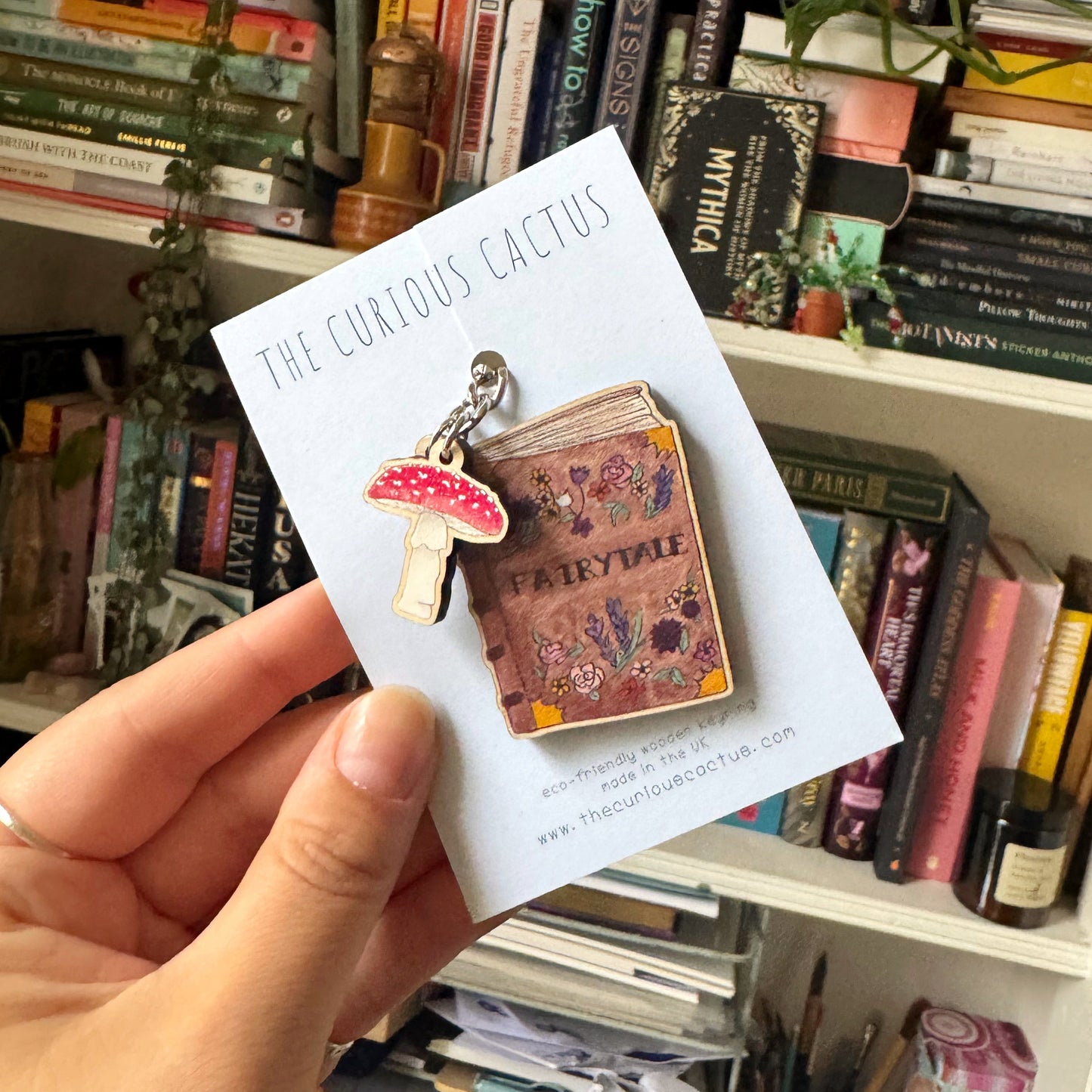 Fairytale Book Charm Keyring