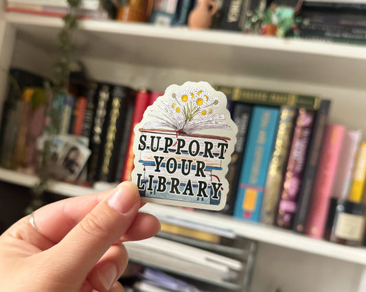 Support Your Library Sticker