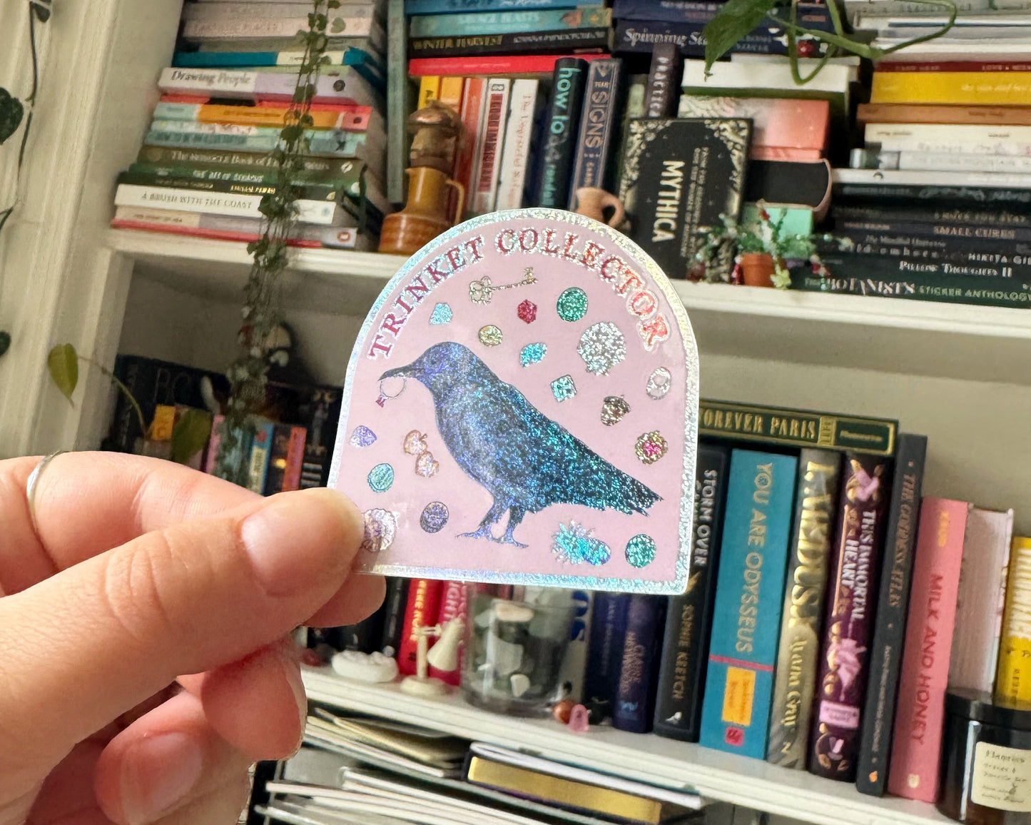 Trinket Collector Glitter Sticker