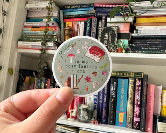 Cosy Fantasy Reading Era Sticker