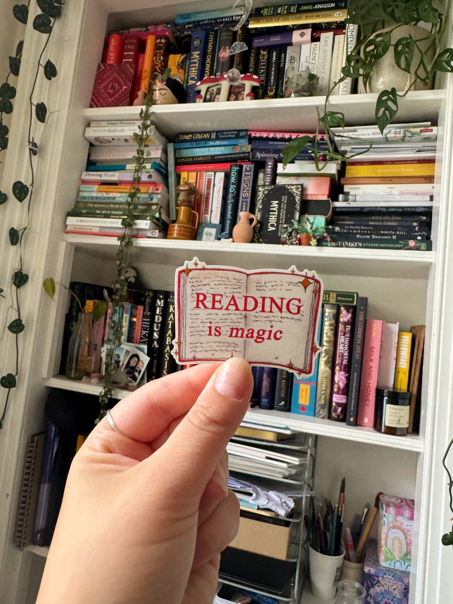 Reading is Magic Clear Vinyl Sticker