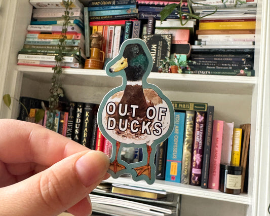Out of Ducks Sticker