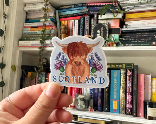 Highland Coo Scotland Sticker