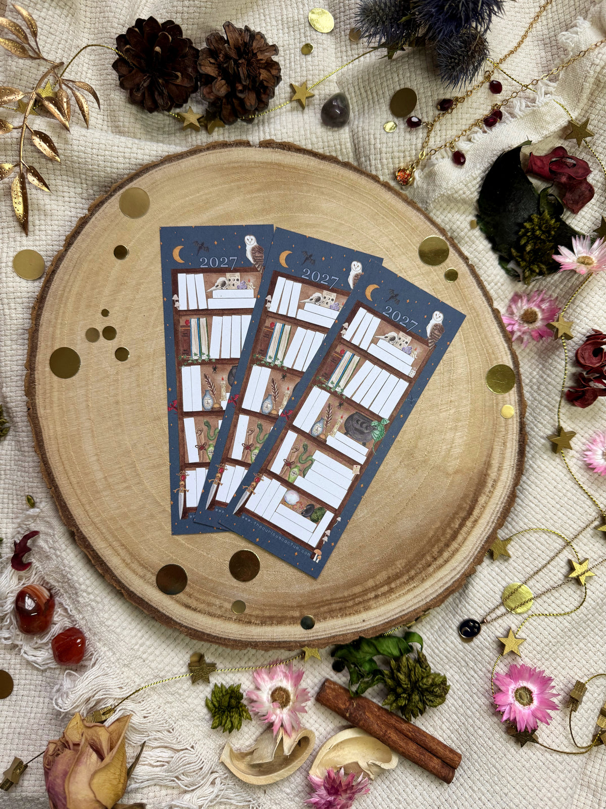 2027 - Fantasy 50 Book Reading Tracker Bookmark